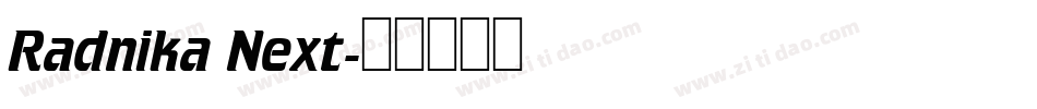 Radnika Next字体转换